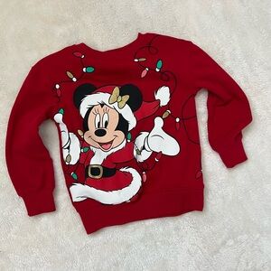 Disney Red Minnie Mouse Christmas Sweater